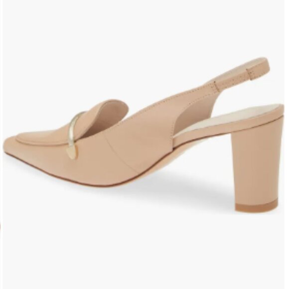 new KOKO + PALENKI  Leather Parisa Heeled Loafers 257 7T4 - Picture 5 of 6